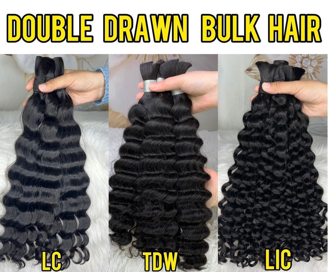 DEEP WAVE BRAIDING BULK HAIR